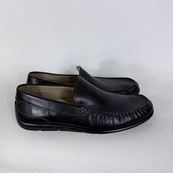 ECCO Classic Moc 2.0 Driving Loafers Men\'s 9 Black Leather Slip-On Casual main image 4
